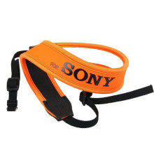Плечовий шийний ремінь для фотоапаратів SONY (неопрен) - помаранчевий