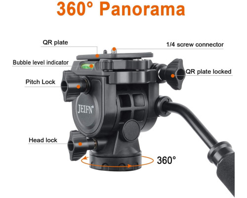 Штатив + монопод фірми JEIFN для фотоапаратів - Q-580 (Q580)