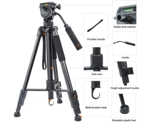 Штатив + монопод фірми JEIFN для фотоапаратів - Q-580 (Q580)