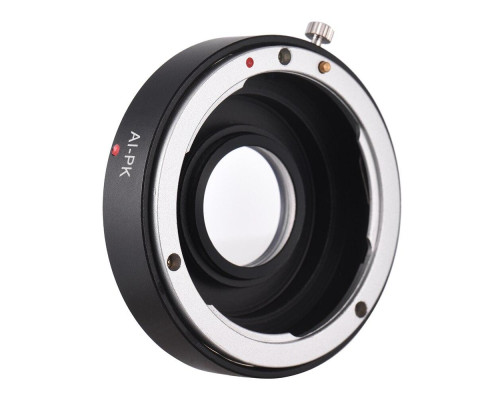 Адаптер (перехідник) Nikon - Pentax PK (Ai-PK) з коригувальною лінзою