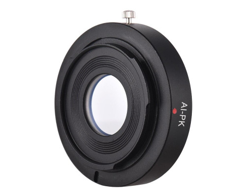 Адаптер (перехідник) Nikon - Pentax PK (Ai-PK) з коригувальною лінзою