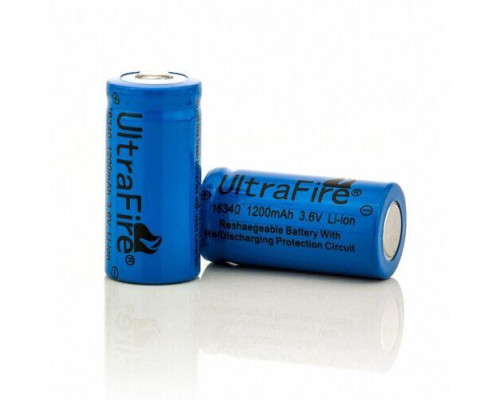 Аккумулятор CR123A, CR123, LR123A, 16340 Ultrafire 1200 mAh (цена за 1 штуку)