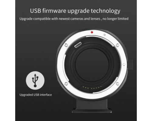 Адаптер K&F Concept EF-FX AF для Canon EF, EF-S на байонет FujiFilm FX (Canon EF-Fuji FX) - автофокусний