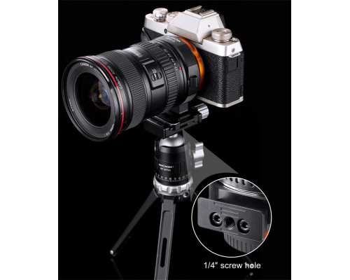 Адаптер K&F Concept EF-FX AF для Canon EF, EF-S на байонет FujiFilm FX (Canon EF-Fuji FX) - автофокусний