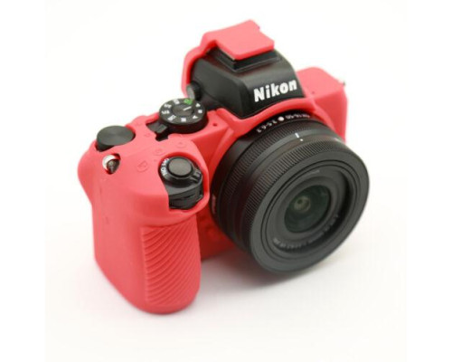 Захисний силіконовий чохол для фотоапаратів Nikon Z50 - червоний