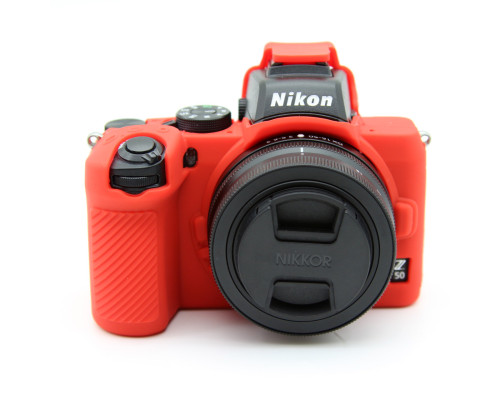 Захисний силіконовий чохол для фотоапаратів Nikon Z50 - червоний
