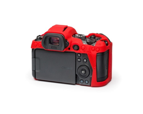 Захисний силіконовий чохол для фотоапаратів Canon EOS R5, R6 - червоний