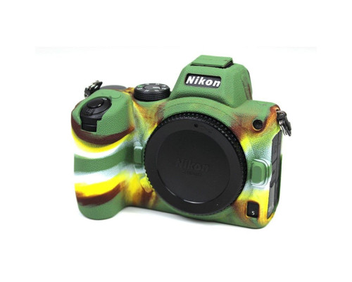 Захисний силіконовий чохол для фотоапаратів Nikon Z5 - камуфляж