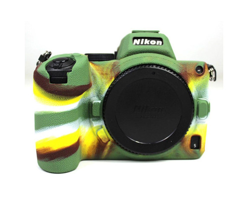 Захисний силіконовий чохол для фотоапаратів Nikon Z5 - камуфляж