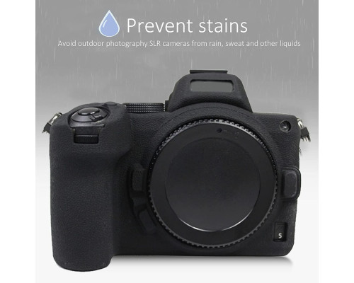 Захисний силіконовий чохол для фотоапаратів Nikon Z5 - чорний