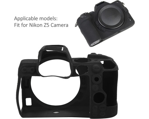 Захисний силіконовий чохол для фотоапаратів Nikon Z5 - чорний