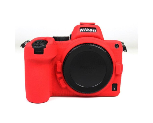 Захисний силіконовий чохол для фотоапаратів Nikon Z5 - червоний