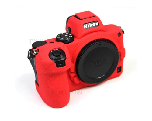 Захисний силіконовий чохол для фотоапаратів Nikon Z5 - червоний