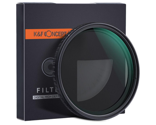 Світлофільтр K&F Concept 49 mm Nano-X - ND2-32 + CPL поляризаційний + нейтрально-сірий зі змінною щільністю