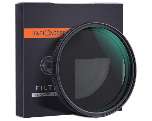 K&F Concept 62 мм світлофільтр Nano-X - ND2-ND32 - нейтрально-сірий зі змінною щільністю