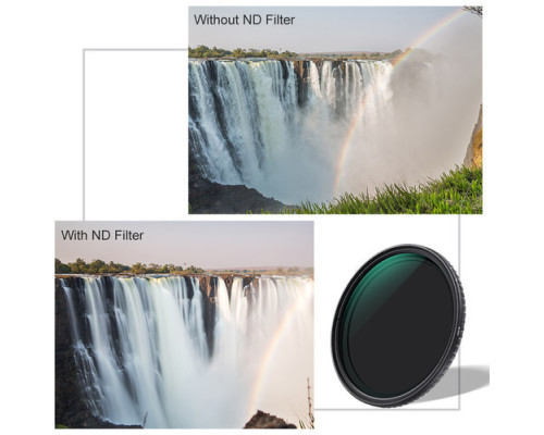 Світлофільтр K&F Concept 40.5 mm Nano-X - ND8-ND128 - нейтрально-сірий зі змінною щільністю