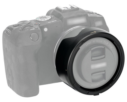 Бленда EW-65C (LH-EW65C BLACK) - JJC для объектива Canon RF 16mm f/2.8 STM