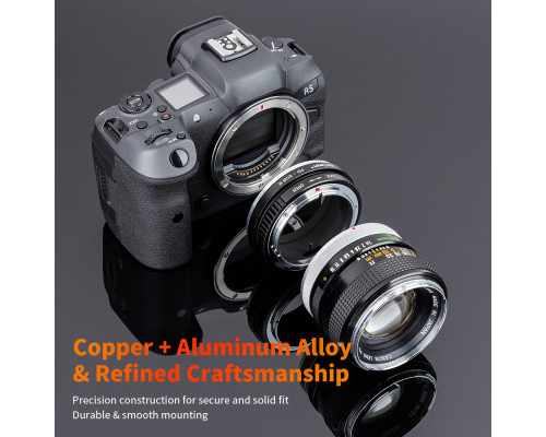 Адаптер (перехідник) K&F Concept FD - CANON EOS R (для бездзеркальних камер Canon з байонетом EOS RF)