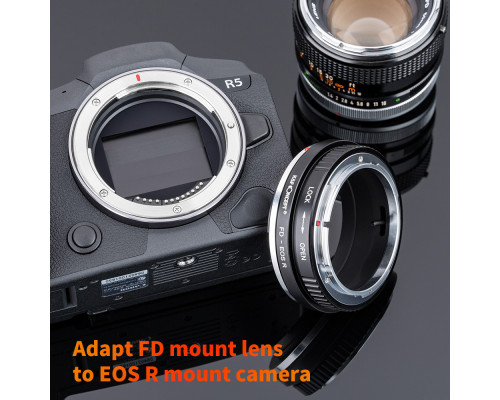 Адаптер (перехідник) K&F Concept FD - CANON EOS R (для бездзеркальних камер Canon з байонетом EOS RF)