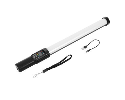 LED — освітлювач, відеосвітло, жзл RGB — Puluz PU4134 50 см (122 діоди) з вбудованим АКБ (2200 ма)