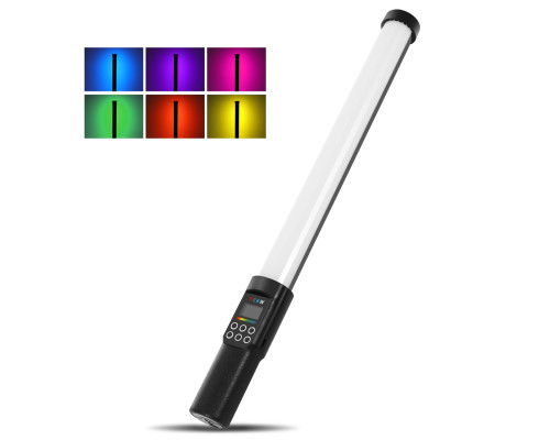 LED — освітлювач, відеосвітло, жзл RGB — Puluz PU4134 50 см (122 діоди) з вбудованим АКБ (2200 ма)