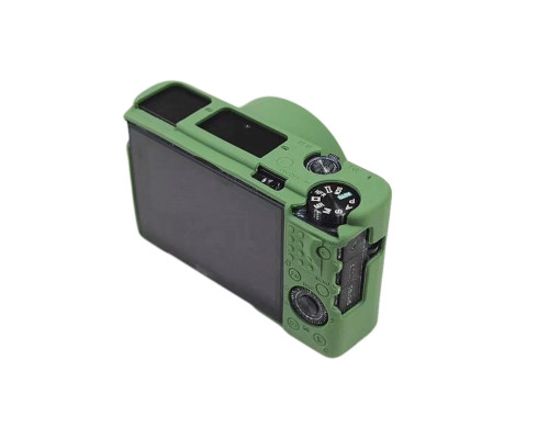 Захисний силіконовий чохол з кришкою Puluz DCA1585G для фотоапаратів SONY RX100 VII/RX100 M7 - зелений