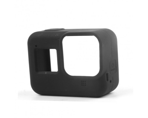 Силіконовий чохол, футляр для екшн камер з ремінцем GoPro Hero 8 - чорний (код № XTGP549)