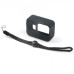 Силіконовий чохол, футляр для екшн камер з ремінцем GoPro Hero 8 - чорний (код № XTGP549)