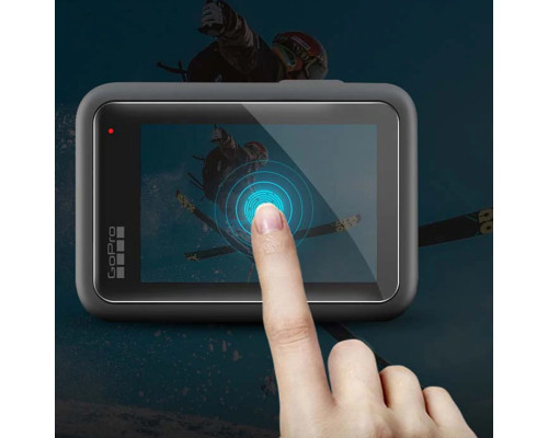 Захисне скло для дисплея й об'єктива GoPro Hero 9, 10, 11, 12 (на обидва дисплеї й об'єктив) (код No XTGP560)