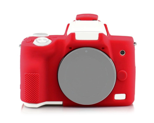 Захисний силіконовий чохол для фотоапаратів CANON EOS M50, M50 Mark II - червоний