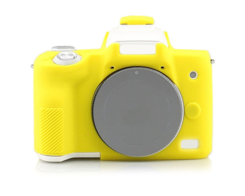 Захисний силіконовий чохол для фотоапаратів CANON EOS M50, M50 Mark II - жовтий