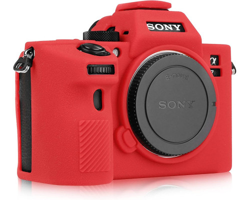 Захисний силіконовий чохол для фотоапаратів SONY A7R IV, A9 II - червоний