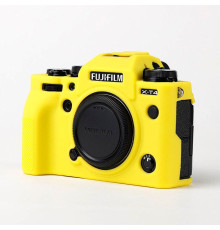 Захисний силіконовий чохол для фотоапаратів FujiFilm X-T4 - жовтий