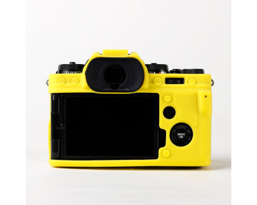 Захисний силіконовий чохол для фотоапаратів FujiFilm X-T4 - жовтий