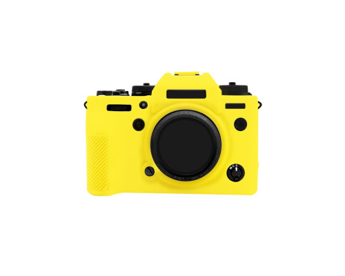 Захисний силіконовий чохол для фотоапаратів FujiFilm X-T4 - жовтий
