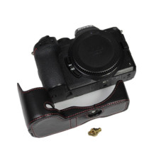 Отриманий хол текстура "Шкіра" з доступом до відсіків для Nikon Z5, Z6, Z6 II, Z7, Z7 II - чорний