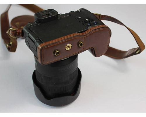 Захисний футляр-чохол для фотоапарата CANON EOS RP з доступом до батарейного відсіку — кави