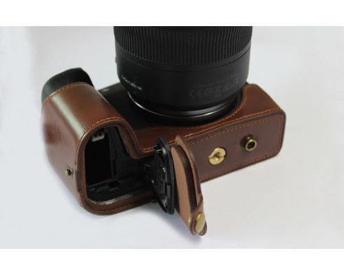 Захисний футляр-чохол для фотоапарата CANON EOS RP з доступом до батарейного відсіку — кави