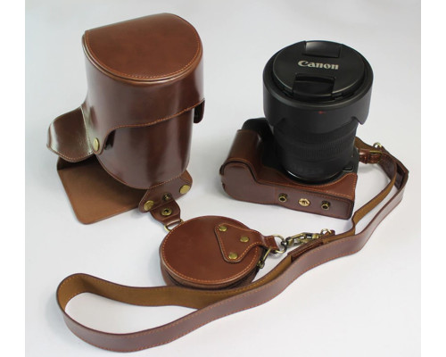 Захисний футляр-чохол для фотоапарата CANON EOS RP з доступом до батарейного відсіку — кави
