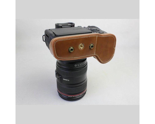 Захисний футляр-чохол для фотоапарата CANON EOS 6D Mark II з доступом до батарейного відсіку — кави