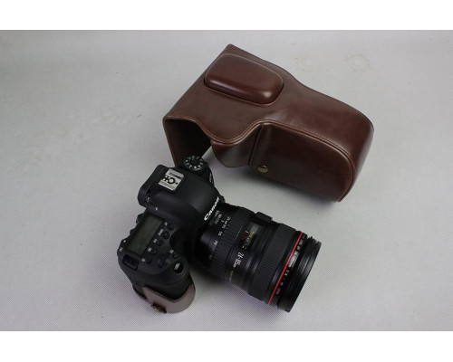 Захисний футляр-чохол для фотоапарата CANON EOS 6D Mark II з доступом до батарейного відсіку — кави