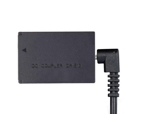 Каплер Canon DR-E12 — фальш-акумулятор LP-E12, фіктивний акумулятор, муфта