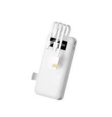 Повер банк (powerbank) Letang LT-S160 — 20000 ma, 2,1 A з вбудованими кабелями Micro-USB, Type C, USB-A X 2