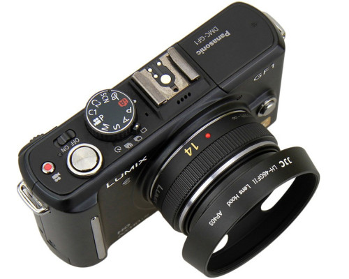 Бленда JJC LH-46GFII для об'єктива Olympus M.Zuiko DIGITAL 17mm F/1.8, ED 60 mm F/2.8 Macro