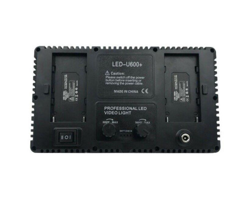 LED — освітлювач, відеосвітло VARICOLOR PRO LED U600+ (3200-6500K) з регулюванням і мережевим адаптером