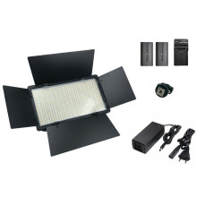 Комплект (набір) "LIGHT S": світло VARICOLOR PRO LED U800+ мережевий адаптер + 2 акумулятори + зарядний пристрій