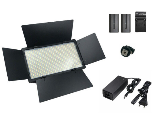 Комплект (набір) "LIGHT S": світло VARICOLOR PRO LED U800+ мережевий адаптер + 2 акумулятори + зарядний пристрій