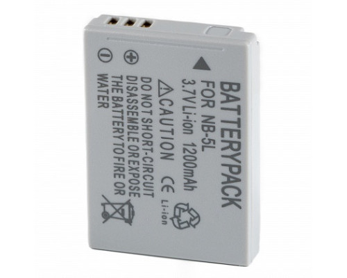 Аккумулятор NB-5L (аналог) для фотоаппаратов CANON - 1200 ma