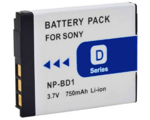 Акумулятор NP-BD1 (NP-FD1) - аналог для фотоапаратів Sony - 750 ma