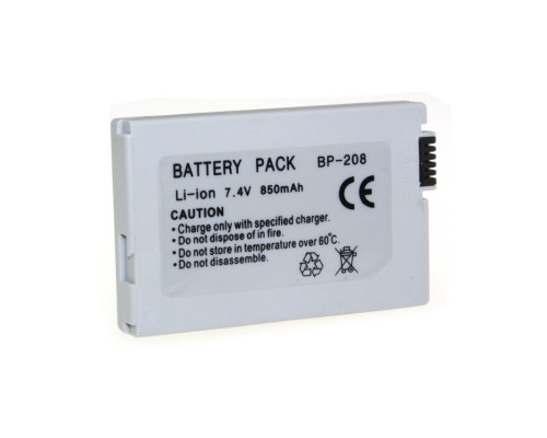 Акумулятор для камер CANON - BP-208 (BP-308) аналог - 850 ma